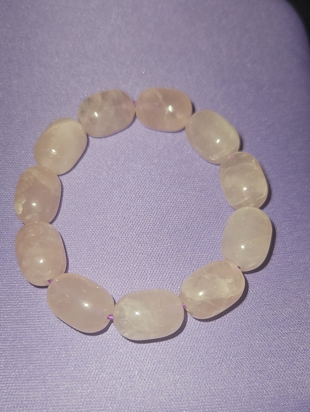 Rose Quartz Large Stone Bracelet